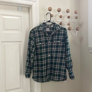 Levi's - Casual Button Down -  Green  - Relaxed - Smalll